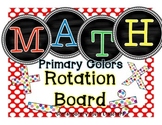 Math Rotation Board | Chalkboard & Primary Dots
