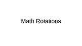 Math Rotations - Based on Levels - Editable