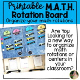 Printable M.A.T.H. Rotation Board (Bright Colors)