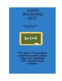 Math Rounding Quiz