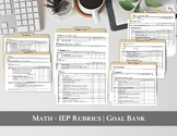 Math Rubrics | IEP Math Goals | IEP Math Goal Bank