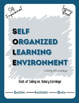 Preview of Math S.O.L.E. Research Project- Cost of Living vs. Salary Earnings