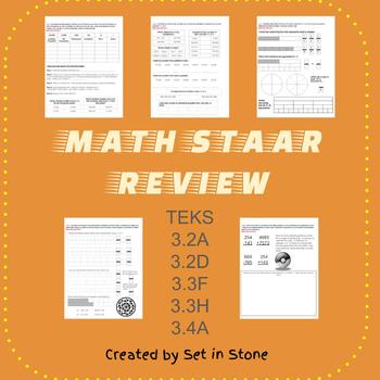 Preview of Math STAAR Review Starter Pages
