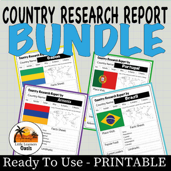 Preview of Bundle Sale 50% Off - COUNTRY RESEARCH REPORT Template Project-bundle #toast23