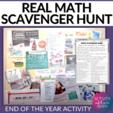 Math Scavenger Hunt End of the Year Activity