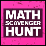 Middle School Math Scavenger Hunt - Back to School Activity