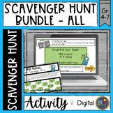 Math Scavenger Hunt Bundle All - Math Activities