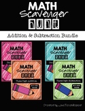 Math Scavenger Hunt Bundle: Two and Three Digit Addition a