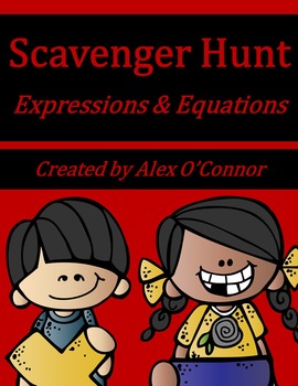 Preview of 6th Grade Math Scavenger Hunt: Expressions & Equations