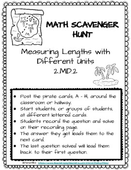 Preview of Math Scavenger Hunt: Measure Lengths