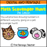 Math Scavenger Hunt: Pet Edition (Go Math 6.8 Show Numbers