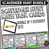 Math Scavenger Hunt Task Card Bundle