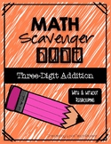 Math Scavenger Hunt: Three-Digit Addition, with and withou