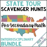 Math Scavenger Hunts | State Tour Bundle
