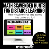 Math Scavenger Hunts for Distance Learning