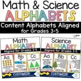 Math Science Alphabet STEM STEAM Classroom Decor Bulletin 