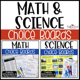 Math & Science Choice Boards BUNDLE