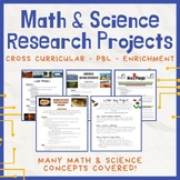 Math & Science Research Projects Bundle