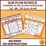 Math/Science Sub Plan 3rd 4th 5th Grade Changing of the Le