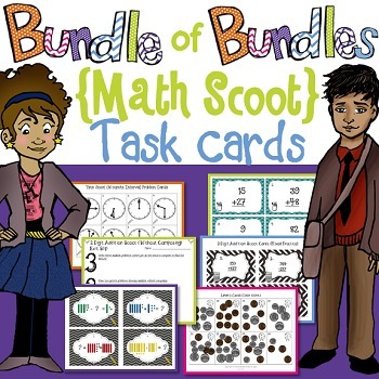 Preview of Math Task Card Bundle of Bundles (Growing Bundle)
