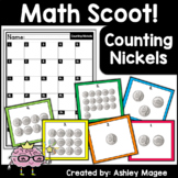 Math Scoot! Counting Money - Nickels (Up to 95 cents)