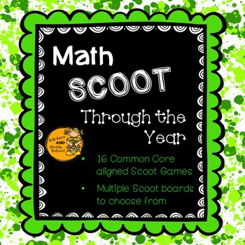 Preview of Math Scoot Through the Year