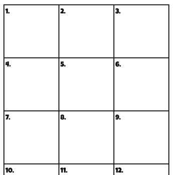Preview of Math Scratch Paper with Numbered Boxes