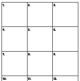 Math Scratch Paper with Numbered Boxes