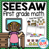 SeeSaw Math Activities  FIRST GRADE Digital Bundle
