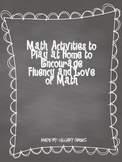 Math Send Home Activities {Primary}