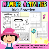 Math Sense Writing and Tracing Numbers Practice Pages 1-10