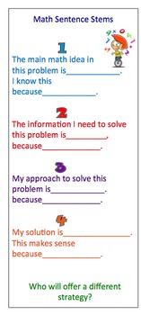 what is mathematical sentence in problem solving