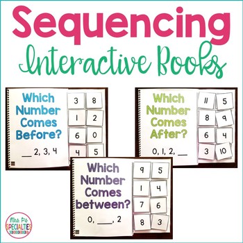 Preview of Sequencing Adapted Interactive Math Books For 1 to 10
