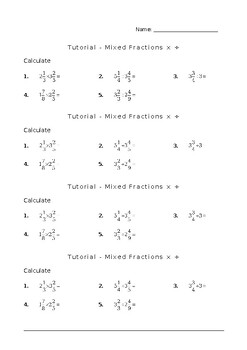 Preview of Math Set of Quizzes Fractions Decimals Percentages