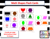 Math Shapes Flash Cards