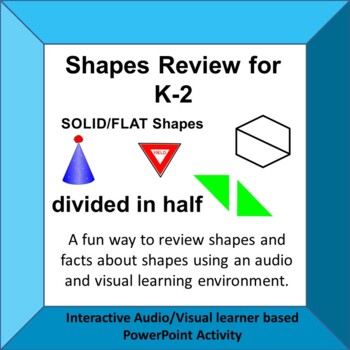 Preview of Math Shapes Review PowerPoint Interactive A/V Game Geometry