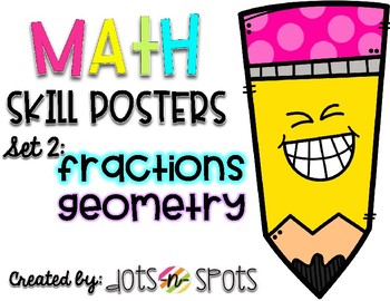 Preview of Math Skill Posters: Set 2 (Based on 4th and 5th Grade CCSS)