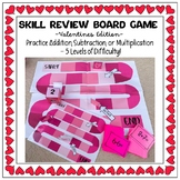 Math Skill Review Board Game | Valentines Day Edition