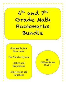 Preview of Math Skills Bookmarks