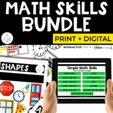 Math Skills Bundle Print + Digital | Special Education