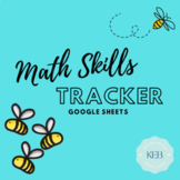 Math Skills Data Tracker Google Sheets