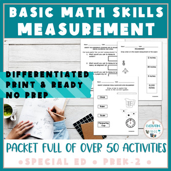 Preview of Math Skills | Measurement | ESY | End of Year