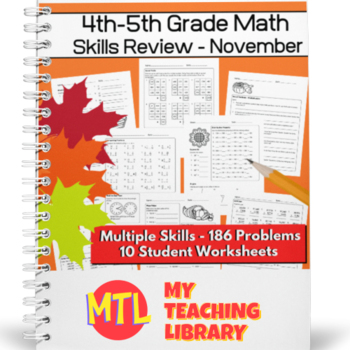 Preview of Math Skills Practice Workbook | November