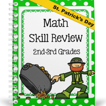 Preview of Math Skills Review for 2nd and 3rd | St. Patrick's Day Theme