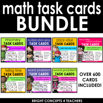 Math Task Cards BUNDLE