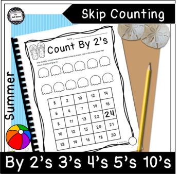 Preview of Math Skip Counting Mazes by 2, 3, 4, 5, and 10 Summer Enrichment Packet