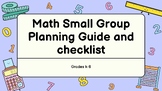 Math Small Group Planning Guide