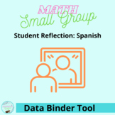Math Small Group Student Reflection Printable in SPANSIH