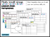 Math Small Groups Lesson Plan Templates | Editable