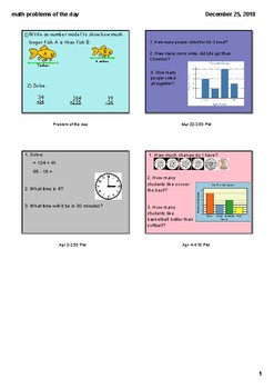Preview of Math Smart board slides for Math Talks